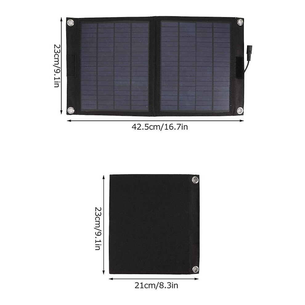 (As Show, One Size) Solar Panel Folded- Solar Panel Polycrystalline Silicon Solar Emergency Charger For Car Battery 4632131080741