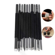 10 st/set Trähandtag Träsnideri Mejselverktyg Set Skärare Träsnideri Kniv Set Träbearbetning Gravyr
