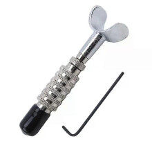 Outils de sculpture sur cuir en acier inoxydable, couteau pivotant réglable, outil rotatif manuel de