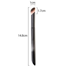 (As show, One size) Concealer Brush Under Eyes Mini Angled Flat Top Nose Contouring Brush For Conceal Blending Setting Polishing Powder