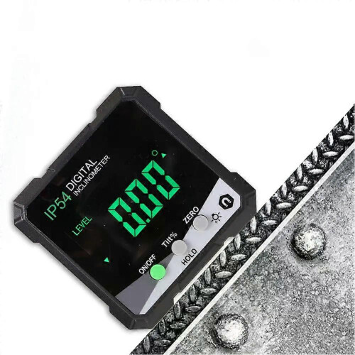 4*90 Digital Portable Inclinometer LCD Backlight Angle Protractor IP54 Electronic Goniometer Angle Gauge
