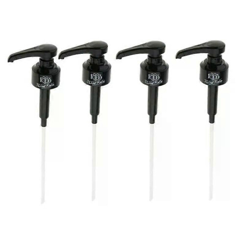 Συσκευασία 4 μαύρων αντλιών σιροπιού 8ml, αντλία διανομής ιδ