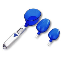 1 pice Cuillres mesurer bleues avec chelles de 0,1 g 500 g, balances alimentaires multifonctionnelles, balances pices
