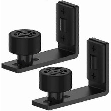 (As show, One size) 2-Piece Adjustable Floor Guide - Wall/Door Bottom Guide for Wood Sliding Door
