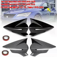 (Μοτίβο από Ίνες Άνθρακα) 2X Για Seat Leon 5F MK3 ST Cupra 2013- Ibiza MK5 Aro