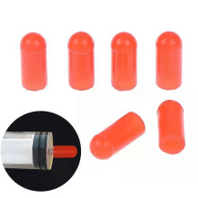 20PCS Food Grade Silicone Rubber Cap Needle Cover Syringe Sealing Test Tube End Cap