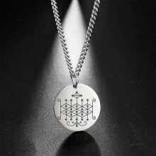 My Shape Voodoo Ogoun Badagri Damballa Hänge Halsband för Män Papa Legba Rostfritt Stål Halsband