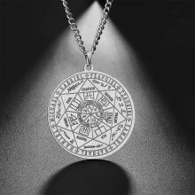 My Shape Salomos sigill av 7 ärkeänglar hänge halsband män pojkar sigill talisman kedja rostfritt stål