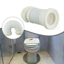 Avloppsrör Hållbar slang Toalettskål Avloppsdelar Universal Home Displacement Flexibel WC Avloppskoppling
