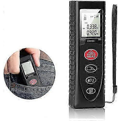 (As show, One size) Laser Distance Meter - 60m Micro Laser Meter