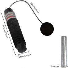 (As show, One size) Adjustable Tangle-Free Cordless Skipping Rope for MMA Boxing Weightlifting and Fitness