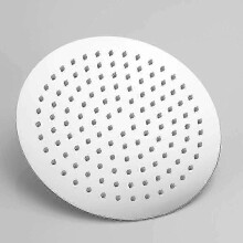 (As show, One size) Universal Rain Shower Head - 20CM Stainless Steel 1/2 Inch Thread 360 Rotatable