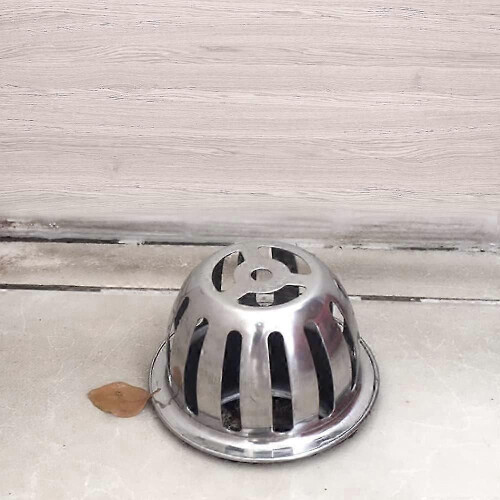 (As show, One size) Stainless Steel Gutter Guard - 83MM Downspout Strainer 2