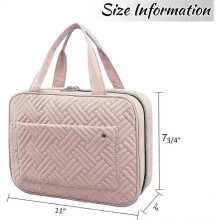 (As show, One size) Hanging Toiletry Bag - Large Waterproof Travel Makeup Organizer Portable Cosmetic Storage