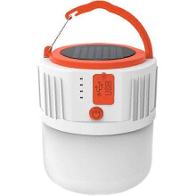 (As show, One size) Waterproof Solar Camping Lantern USB Port 5 Modes - Tent Hiking Emergency