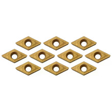 10 piezas de insertos de carburo CNC para cuchillas de corte, herramienta de torneado con caja, insertos