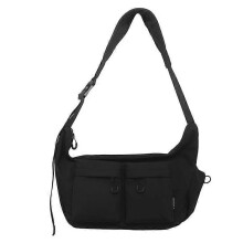 (Black) Dallaswind Large Capacity Messenger Bag, multi-pocket, Large capacity,waterproof