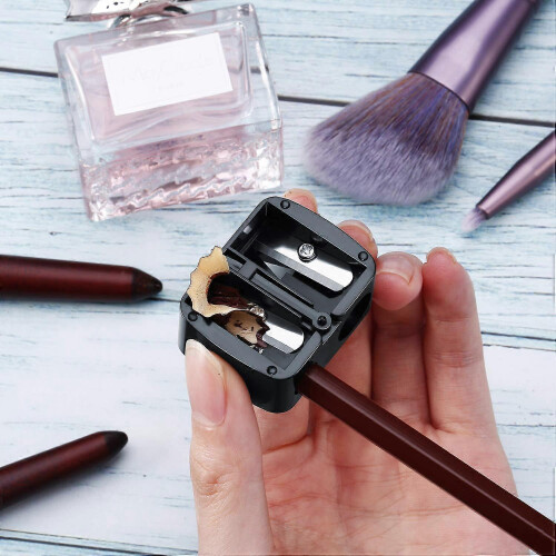 (As show, One size) Cosmetic Pencil Sharpener Dual Sharpener Eye Makeup Pencil Sharpener (5 Pack) 1