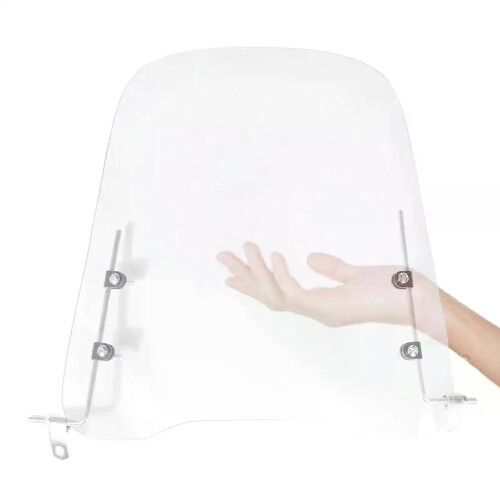 Motorcycle Windscreen Anti-Scratch Screen Adjustable Widened Edging PC Scooters