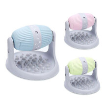 (Green) Pet Slow Feeder Dog Cat Puzzle Toy Dog Leakage Food Toy Bottom Non-Slip Mat Press Button Support ABS for Pet Feeding for All Kin