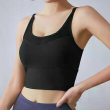 (XXL, Purple) Tank Top Women Gym Women Corset Sports Bra Push Up Crop Top Fitness bra Hollow Breathable Sexy Running Athletic Sportswear