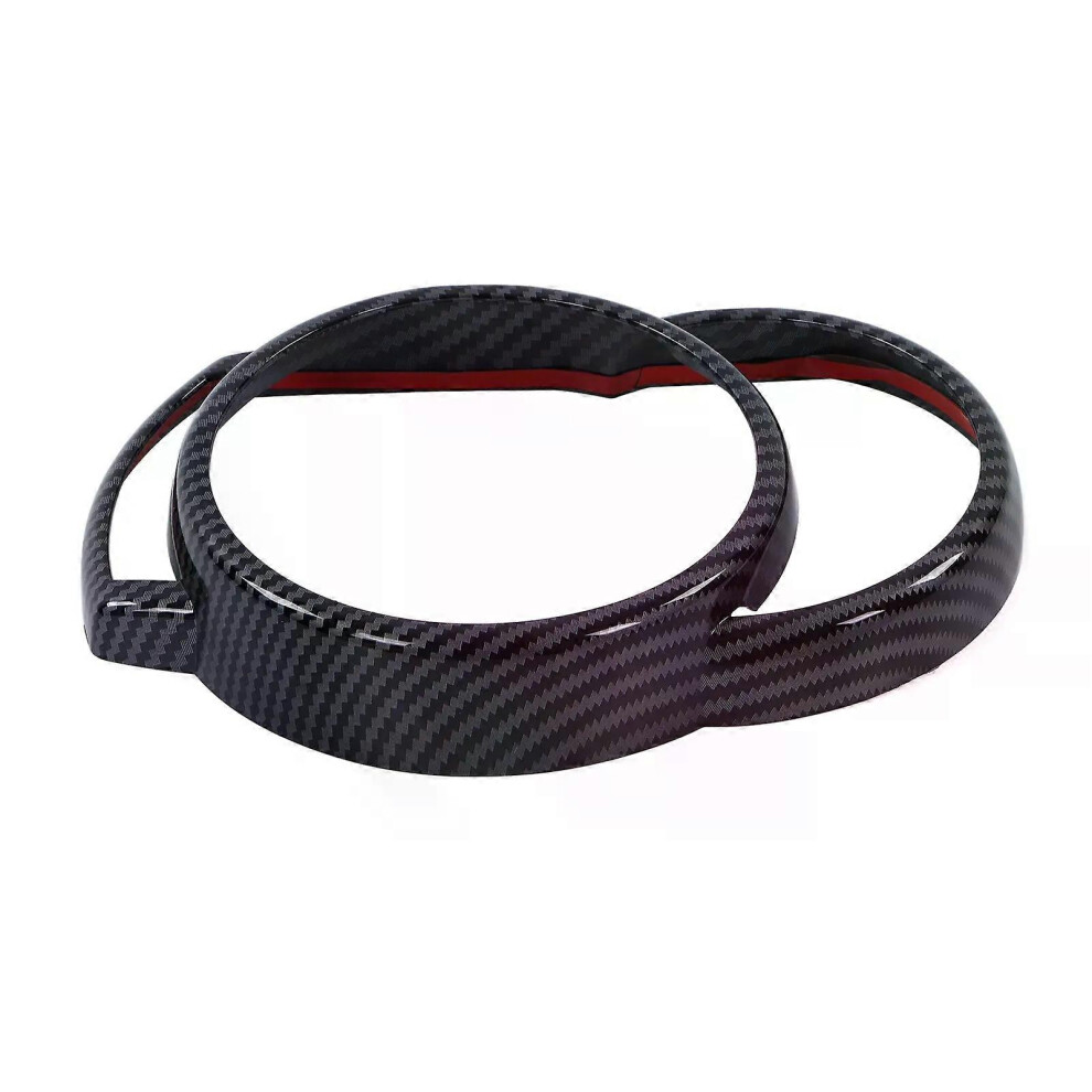 1 pièce de garniture décorative de tableau de bord en fibre de carbone ABS pour Cooper Clubman