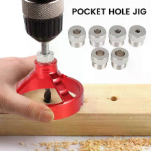 Posicionador de guía de taladro vertical 3 en 1 para carpintería, localizador de punzones y taladros