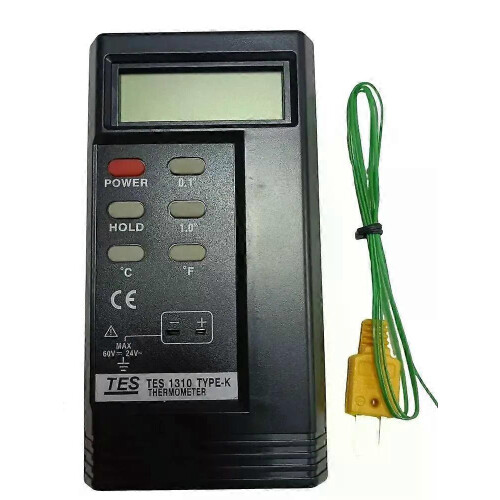 TES-1310 Digital termoelementtemperaturtermometer Bärbar digital K-typ termometer