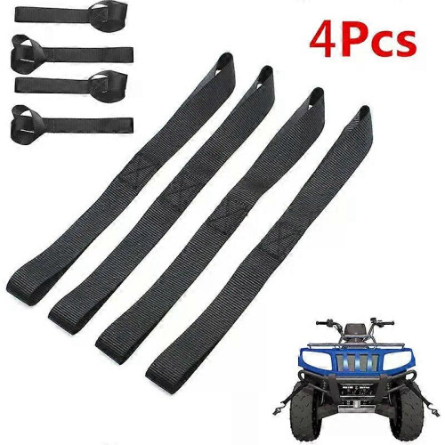 1/4Pcs Soft Loop Tie Down Straps Ratchet Towing Cargo ATV UTV Motorcycle 600LBS