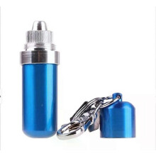 1 PC Durable Portable Stainless Steel Alcohol Burner Lamp With Keychain Car Key Rings