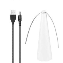(White) Fly Repellent Fan Outdoor Kitchen Food Protector Destroyer Keep Flies Bugs Away From Food Pest Table Fans Support USB Battery
