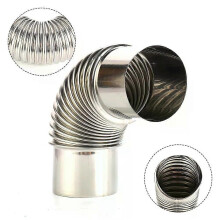 1 pz 60/70/80 mm in acciaio inox gomito da 90 gradi tubo camino rivestimento curva 90 multi canna fumaria