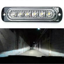 1 set 12V LED-arbetsljusramp 6-tums strålkastare LED-dimljus för motorcykel, terräng, atv, traktor,