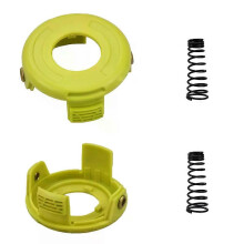2 x skydd + 2 x fjäderreserv Grästrimmer spolskydd Fjädersats för RAC118 spole RLT3525S RAC118