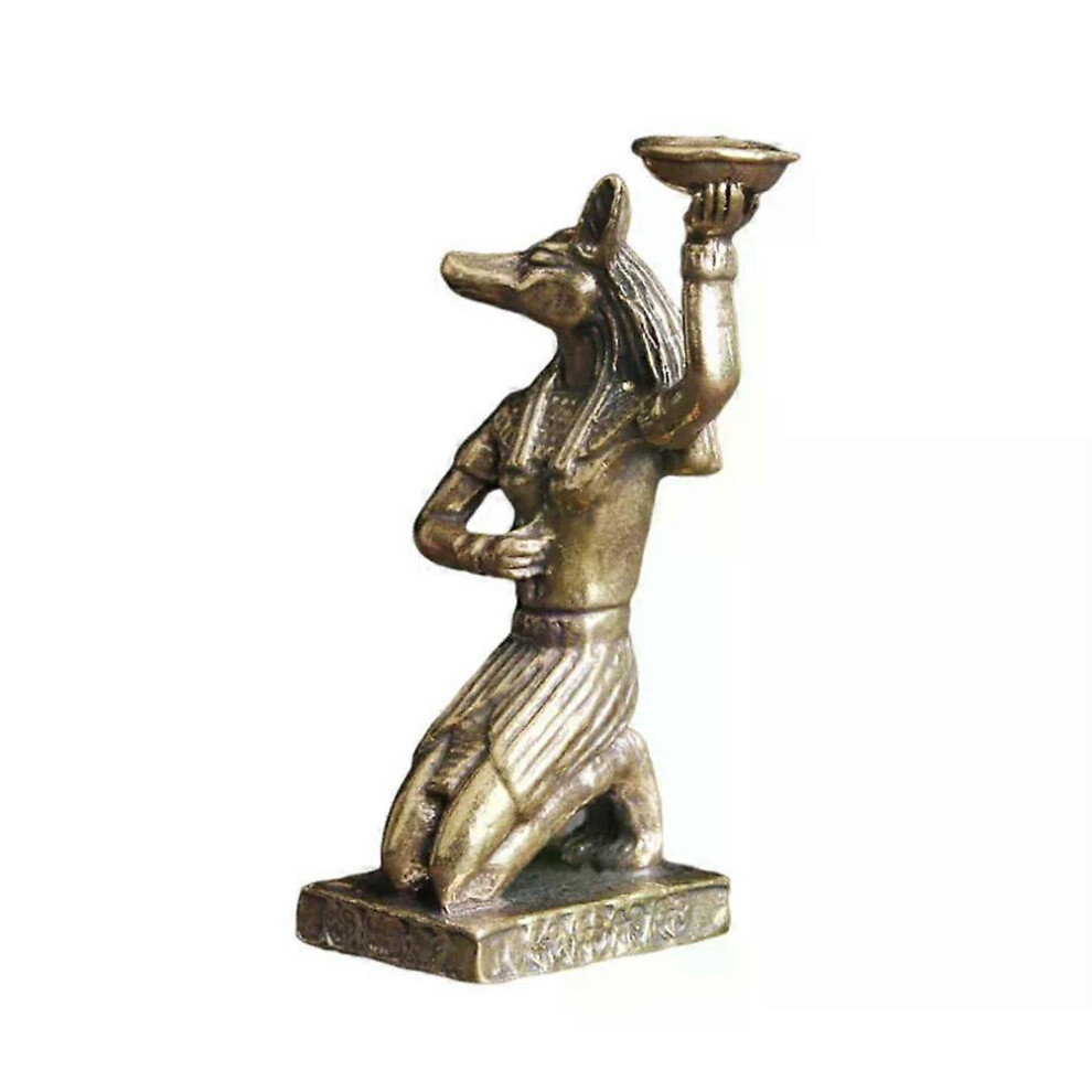 Décoration de bureau en laiton, décoration artisanale, statue égyptienne, figurine en forme d'Anubis,