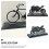 2 Pcs 1:12 Motorcycle Model Base Display Stand Support Holders Storage Shelf for Office Plastic 2