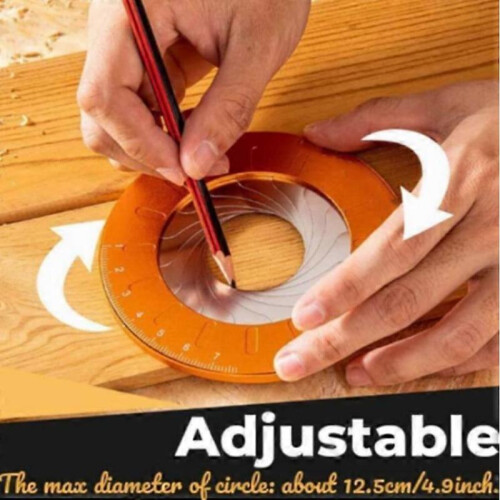 Precision Adjustable Metal Circle Drawing Tool, Round Pipe Measuring Tool 1