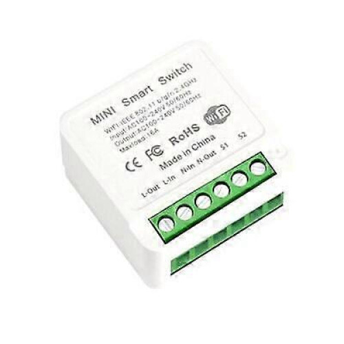 (A 1pc) Tuya WiFi Smart Switch Module 16A Wireless DIY Light Switch Support 2 Way Contro