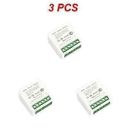 (F 6pcs) Tuya WiFi Smart Switch Module 16A Wireless DIY Light Switch Support 2 Way Contro 2