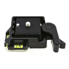 QR-40 Metall Snabbkopplingsplatta Klämfäste Bas Hållare Videokamera Stativ Monopod Plattform Stativ