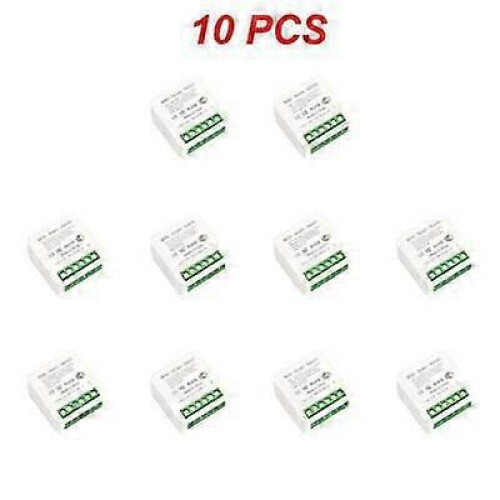 (H 10pcs) Tuya WiFi Smart Switch Module 16A Wireless DIY Light Switch Support 2 Way Contro