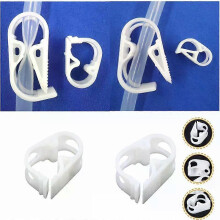 Collier de serrage réglable pour cathéter médical, en plastique, 10/50/100, pour contrôle du débit d'eau,