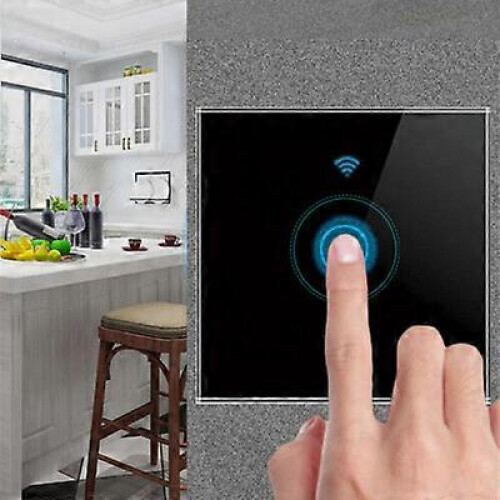 (White-03) TUYA WiFi Smart  Switch Smart Light Switch 1/2/3/4 Gang Wall Panels Smart HomeEU 1