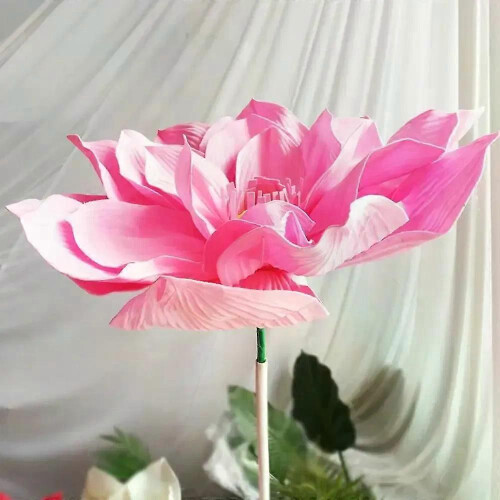 Τεχνητό PE Γιγαντιαίο Λουλούδι Lotus Προσομοίωση Lotus Διακόσμη