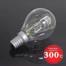 Bombilla halógena P45 de 42 W, E14, 220 V, resistente a altas temperaturas (300 grados), para horno,