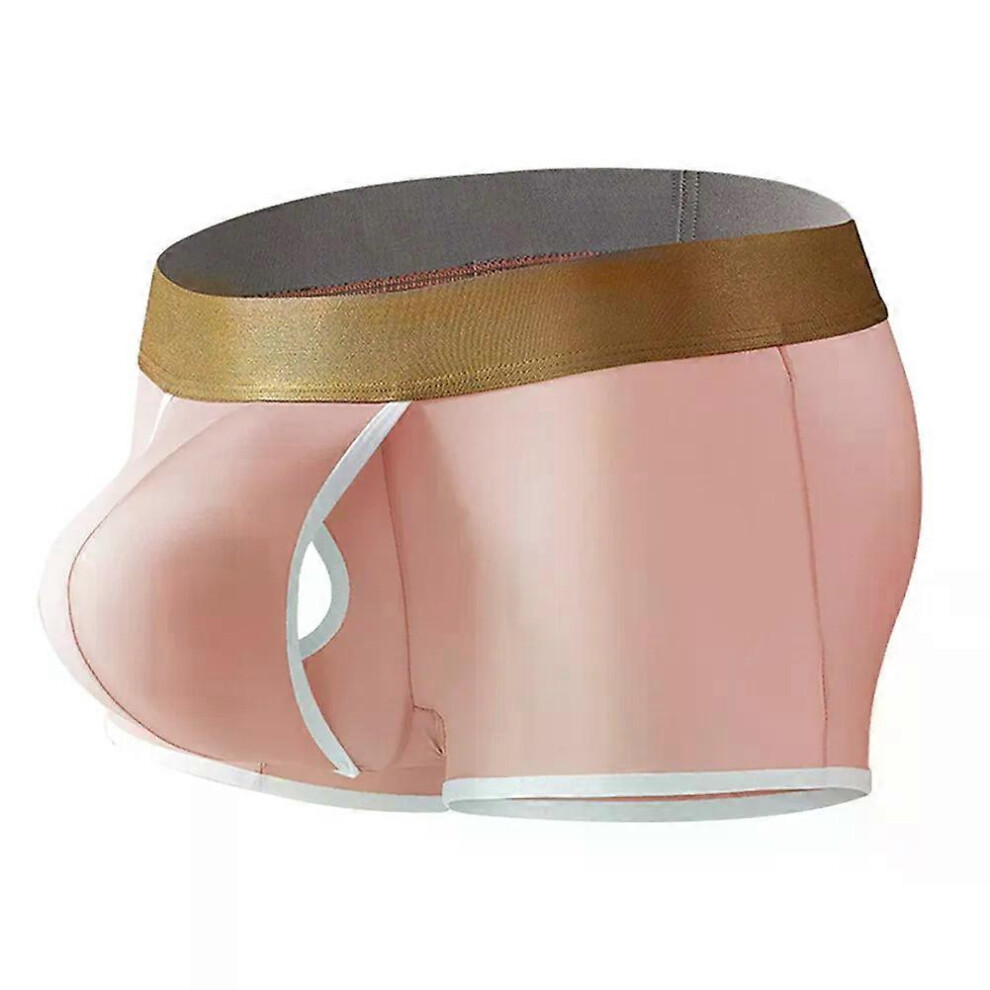 (XXL) Culottes respirantes en soie glacée pour hommes, grande taille, pochette d'été, séparation des