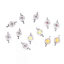 Lote de 10 bombillas LED de alta potencia de 1 W, diodos, luces de resaltado, cuentas de lámpara de