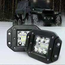 5 Infälld LED-arbetsljusramp för terrängbruk 12V 24V Spot Flood LED-ljusramp för arbetslampa 6000k Superljus