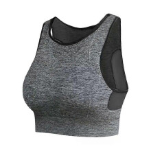 (M, D) Sports Bra for Women Gym Without Bones Quick Drying Shockproof Plus Size Bralette Fitness Mesh Yoga Run Underwear Crop Top