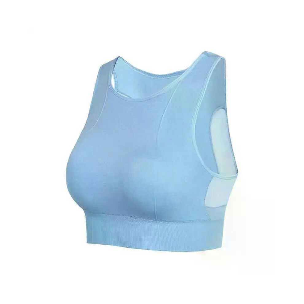 (M,G)Sports Bra for Women Gym Without Bones Quick Drying Shockproof Plus Size Bralette Fitness Mesh Yoga Run Underwear Crop Top